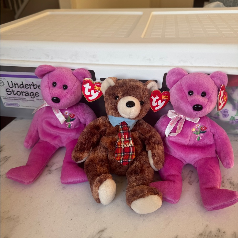 TY Beanie Babies Mother’s Day and Father’s Day bears